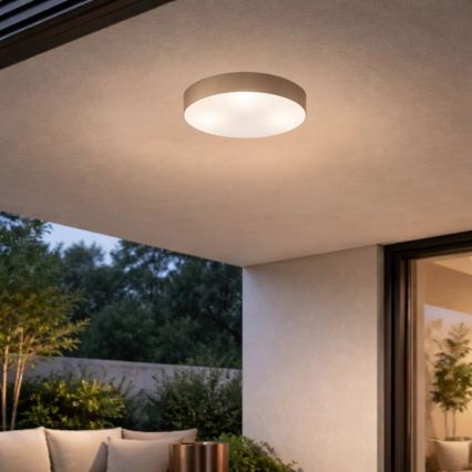 Rabalux - Luminária de tecto exterior 2xE27/9W/230V Ø 29 cm IP43 bege
