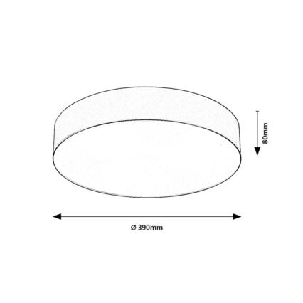 Rabalux - Candeeiro de tecto exterior 3xE27/9W/230V Ø 39 cm IP43 bege