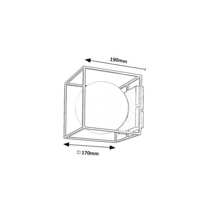 Rabalux - Aplique de parede para exterior 1xE14/15W/230V IP44 preto