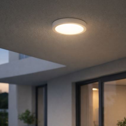 Rabalux - Candeeiro de tecto LED para casa de banho LED/30W/230V, diâmetro 30 cm, IP44, branco