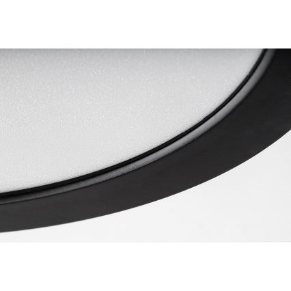 Rabalux - Candeeiro de tecto para casa de banho LED/24W/230V Ø 22 cm IP44 preto