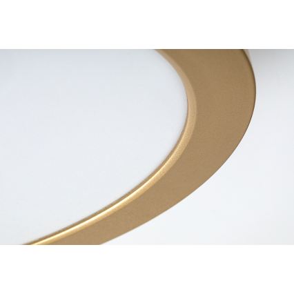 Rabalux - Plafon de teto LED para casa de banho, 24W/230V, Ø 22 cm, IP44, dourado