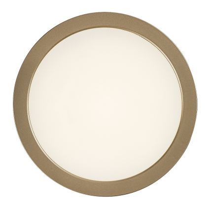 Rabalux - Plafon de teto LED para casa de banho, 24W/230V, Ø 22 cm, IP44, dourado