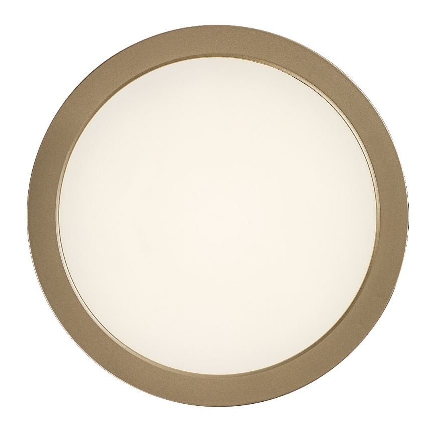 Rabalux - Plafon de teto LED para casa de banho, 24W/230V, Ø 22 cm, IP44, dourado
