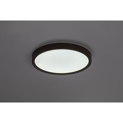 Rabalux - Candeeiro de tecto para casa de banho LED/18W/230V 3000/4000/6000K Ø 29 cm IP44 castanho