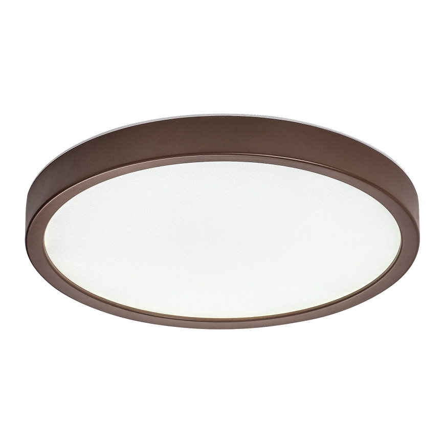 Rabalux - Candeeiro de tecto para casa de banho LED/18W/230V 3000/4000/6000K Ø 29 cm IP44 castanho