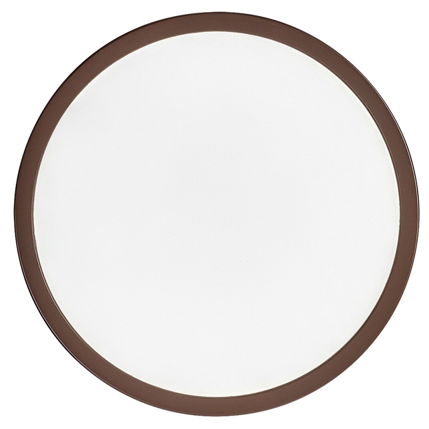 Rabalux - Candeeiro de tecto para casa de banho LED/18W/230V 3000/4000/6000K Ø 29 cm IP44 castanho