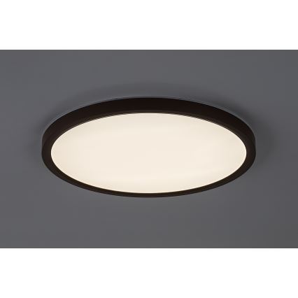 Rabalux - Candeeiro de teto LED para casa de banho LED/24W/230V 3000/4000/6000K pr. 40 cm IP44 castanho