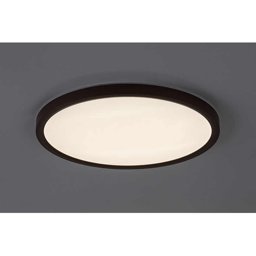 Rabalux - Candeeiro de teto LED para casa de banho LED/24W/230V 3000/4000/6000K pr. 40 cm IP44 castanho