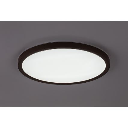 Rabalux - Candeeiro de teto LED para casa de banho LED/24W/230V 3000/4000/6000K pr. 40 cm IP44 castanho