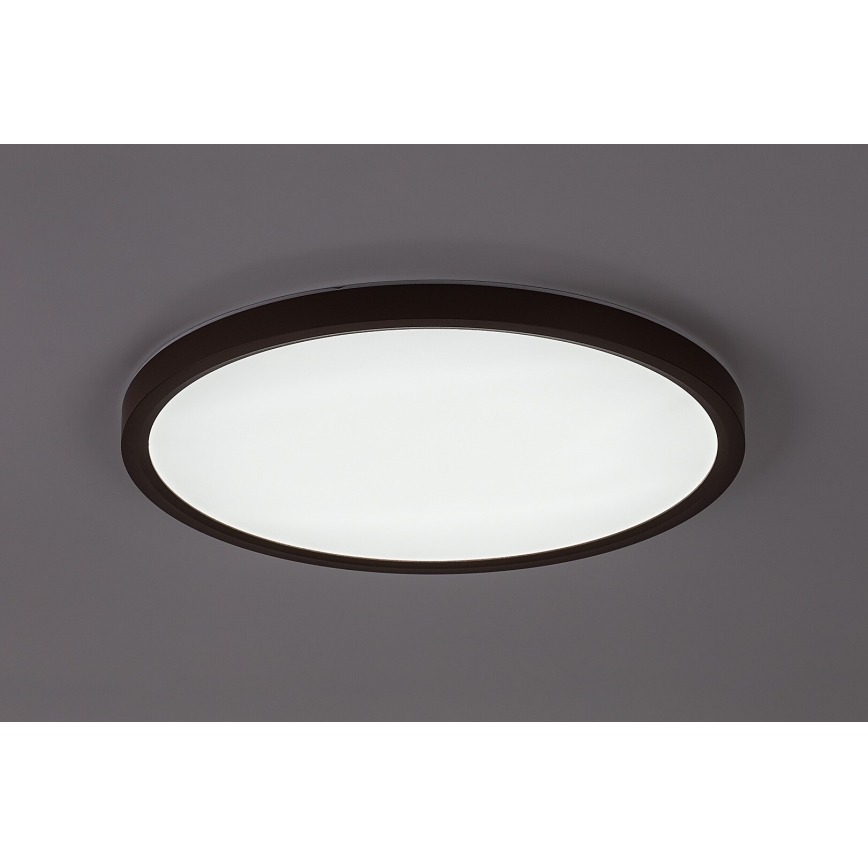 Rabalux - Candeeiro de teto LED para casa de banho LED/24W/230V 3000/4000/6000K pr. 40 cm IP44 castanho
