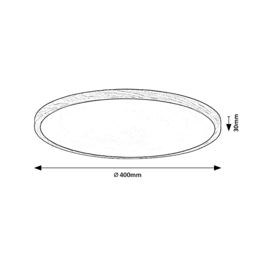 Rabalux - Plafon LED para casa de banho, 24W/230V, 3000/4000/6000K, Ø 40 cm, IP44, bege