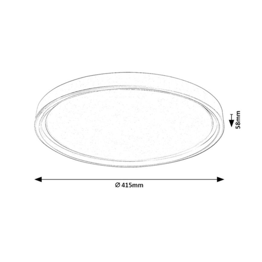 Rabalux - Candeeiro de tecto LED dimerizável LED/31W/230V IP40 3000-6500K diâmetro 41,5 cm + comando remoto