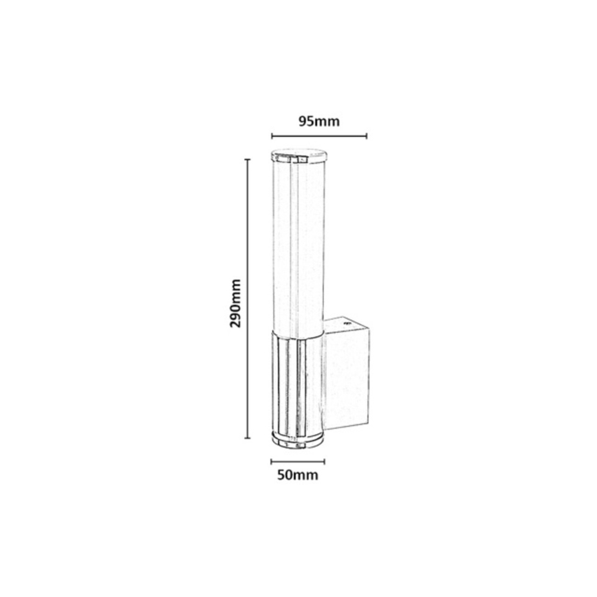 Rabalux - Aplique de parede LED para casa de banho LED/6W/230V IP44 cromado brilhante