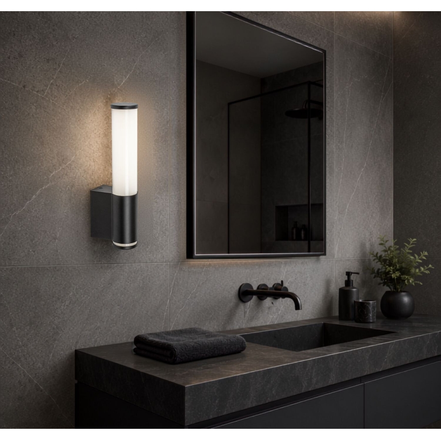 Rabalux - Aplique de parede para casa de banho LED/6W/230V IP44 preto
