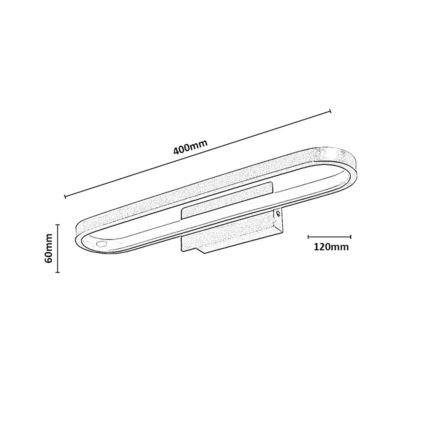 Rabalux - Iluminação LED para espelho de casa de banho LED/15W/230V IP44 40 cm