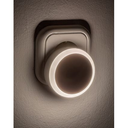Rabalux - Lux LED noturna com sensor de anoitecer LED/0,3W/230V 3000K
