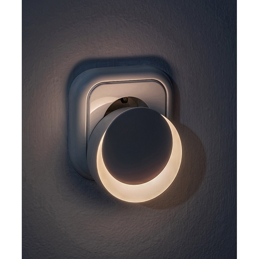 Rabalux - Lux LED noturna com sensor de anoitecer LED/0,3W/230V 3000K