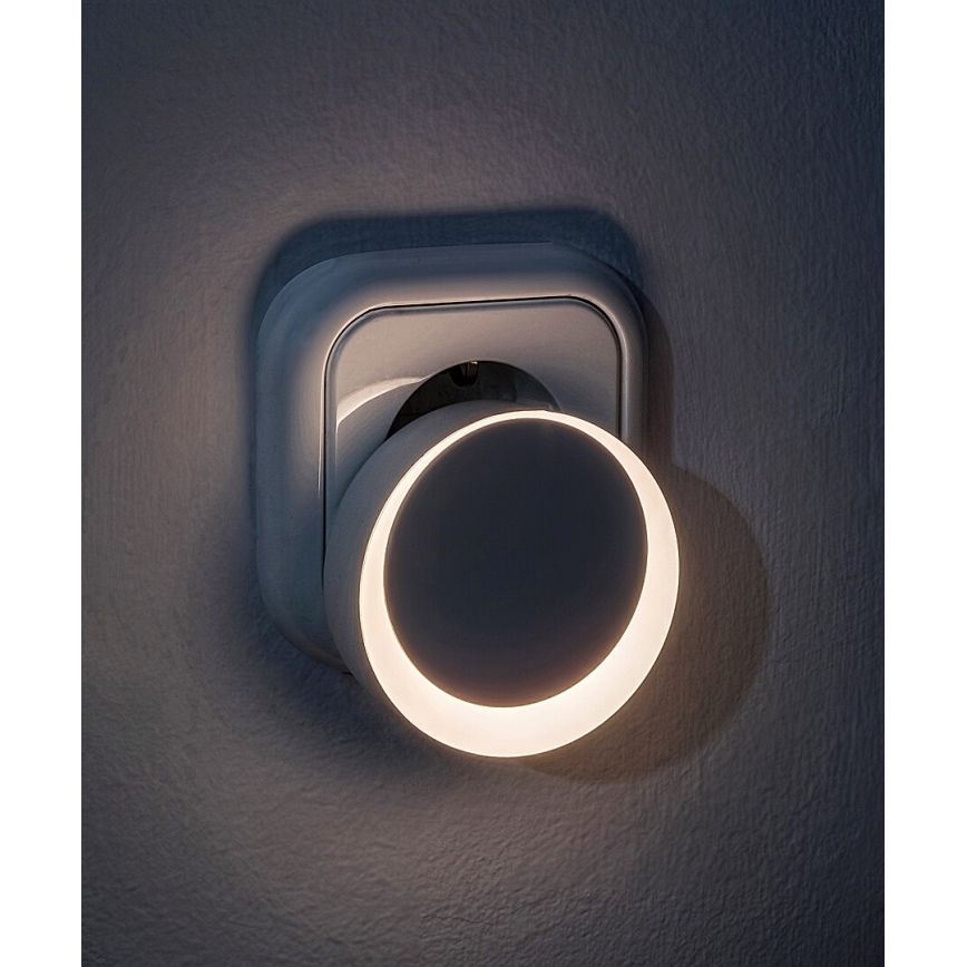 Rabalux - Lux LED noturna com sensor de anoitecer LED/0,3W/230V 3000K