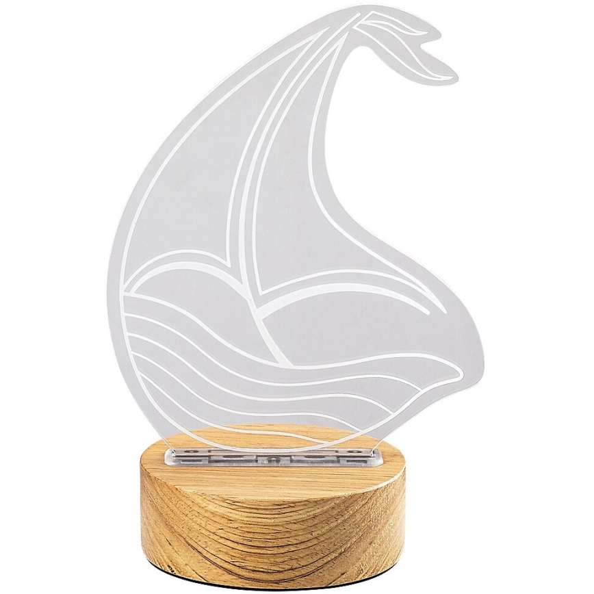 Rabalux - Lâmpada de mesa infantil LED/2W/5V 3000K barco faia