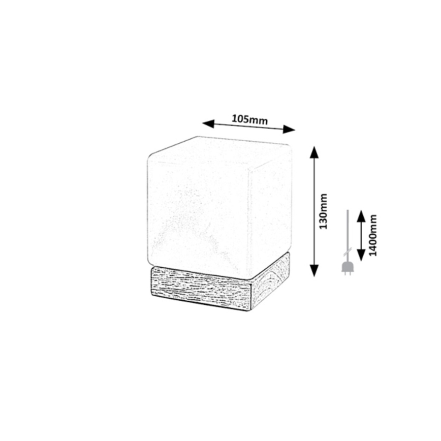 Rabalux - Lâmpada de mesa LED regulável LED/1,2W/5V 3000K faia