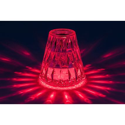 Rabalux - Lâmpada de mesa recarregável LED RGB regulável LED/2W/5V/3xAAA 3000K