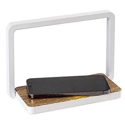 Rabalux - Lâmpada de mesa LED regulável com carregador sem fio LED/4W/5V 3000K