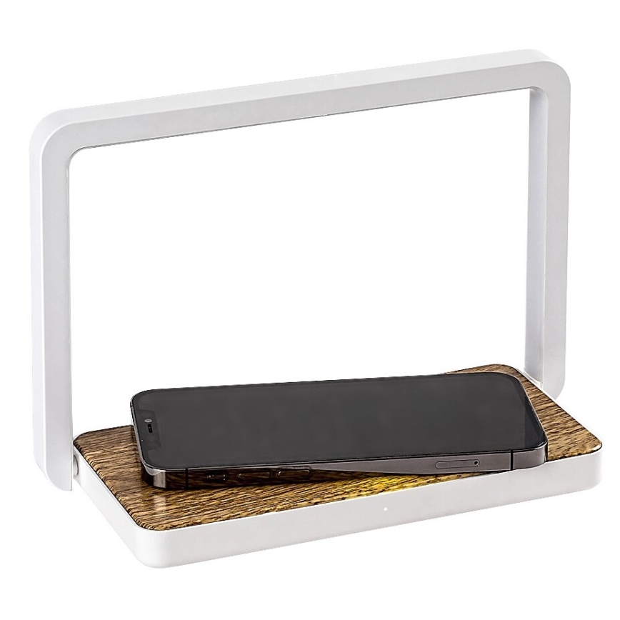 Rabalux - Lâmpada de mesa LED regulável com carregador sem fio LED/4W/5V 3000K