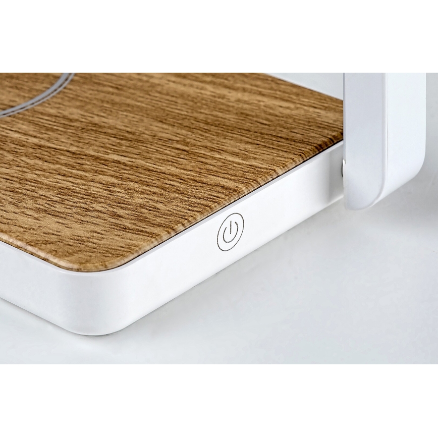 Rabalux - Lâmpada de mesa LED regulável com carregador sem fio LED/4W/5V 3000K