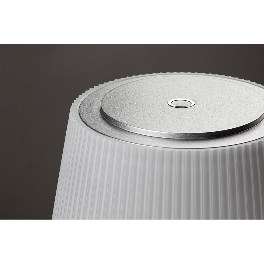 Rabalux - Lâmpada de mesa recarregável LED regulável LED/4W/3,7V 1800 mAh 3000-5000K IP44 prateada