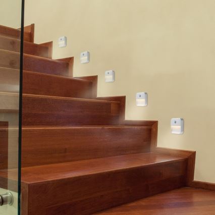 Rabalux - LED Night rechargeable iluminação com sensor LED/0,15W/3,7V 3000K 300 mAh