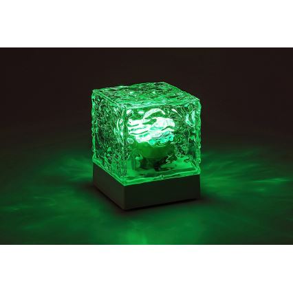 Rabalux - Candeeiro de mesa LED RGB com regulação LED/1W/5V/3xAA + comando