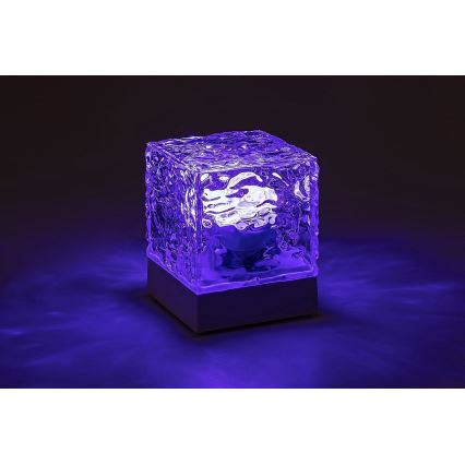 Rabalux - Candeeiro de mesa LED RGB com regulação LED/1W/5V/3xAA + comando