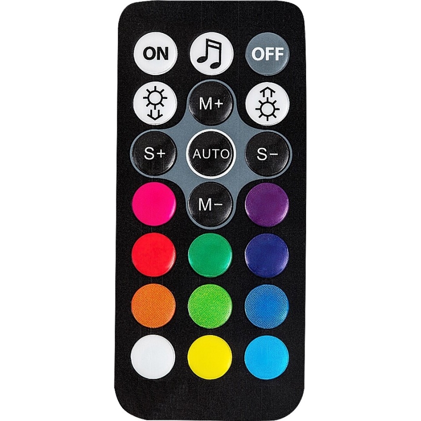 Rabalux - Lâmpada de mesa LED RGB regulável LED/1W/5V/3xAA + controlo remoto