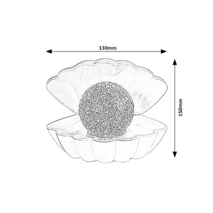 Rabalux - Lâmpada decorativa LED RGB, 0,8 W, 3x AAA