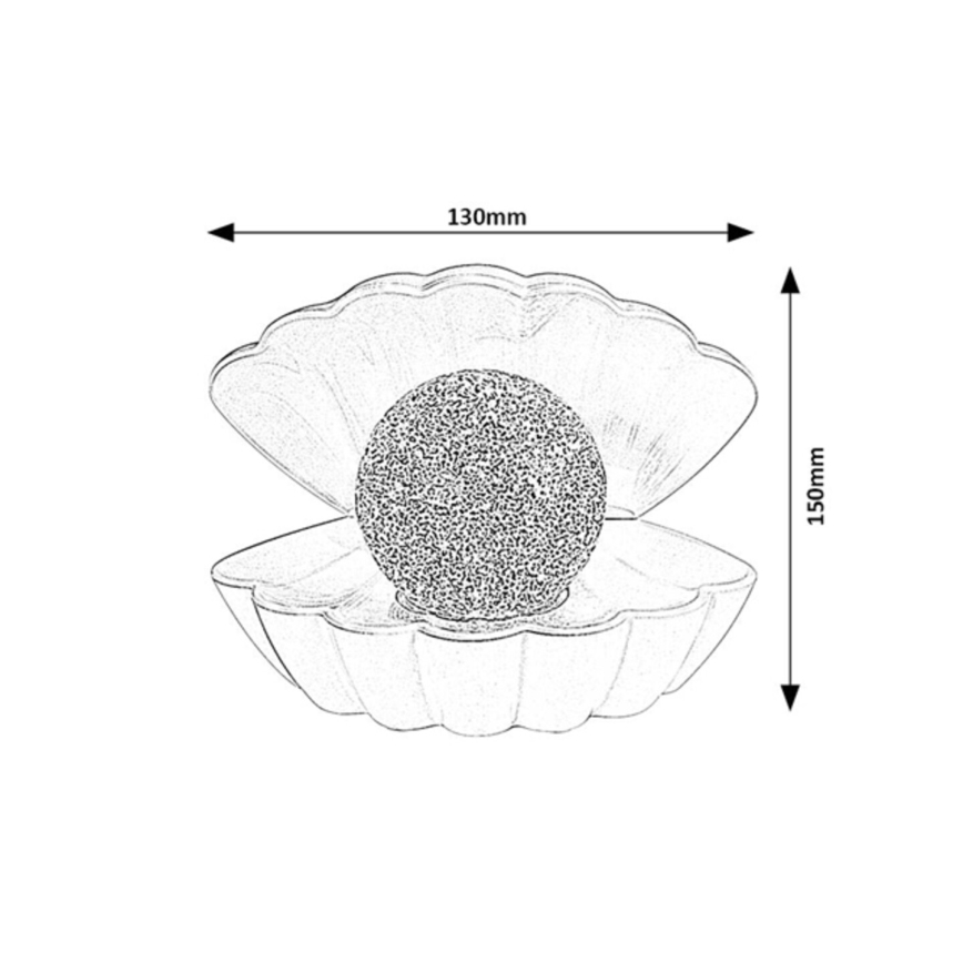 Rabalux - Lâmpada decorativa LED RGB, 0,8 W, 3x AAA