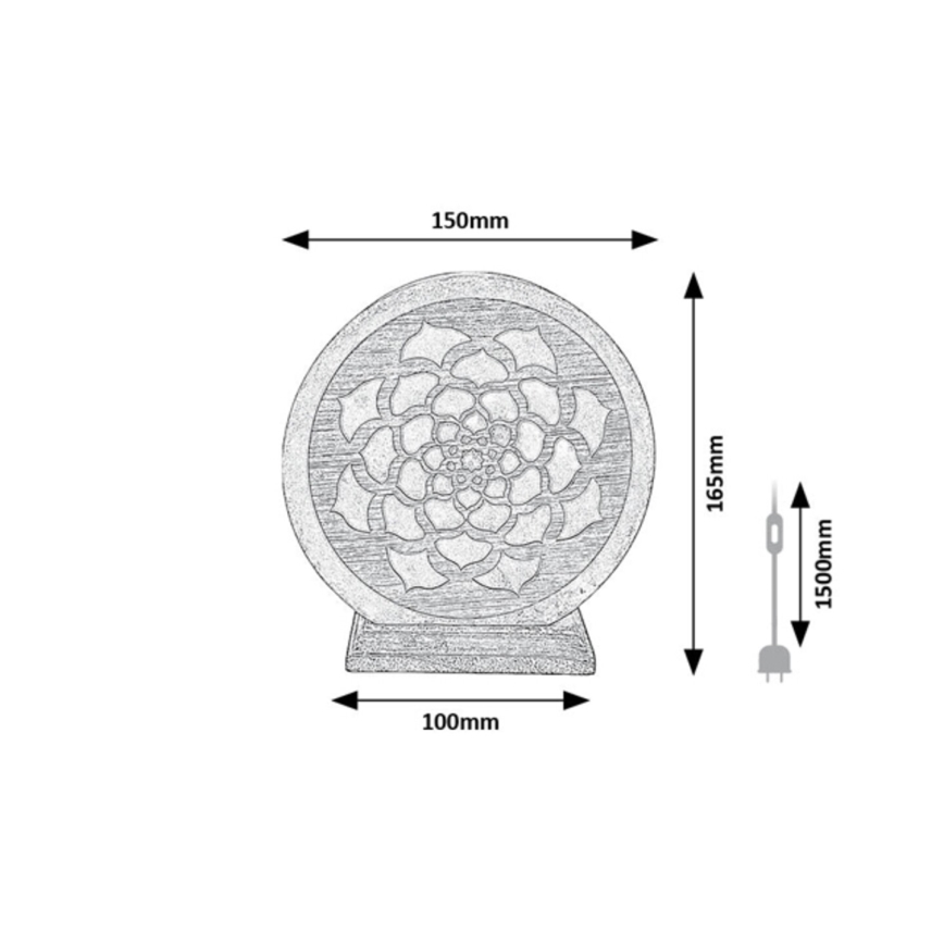 Rabalux - Lâmpada de sal 1xE14/15W/230V