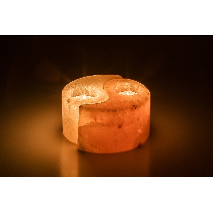 Rabalux - Lâmpada de Sal - Castiçal laranja/branco