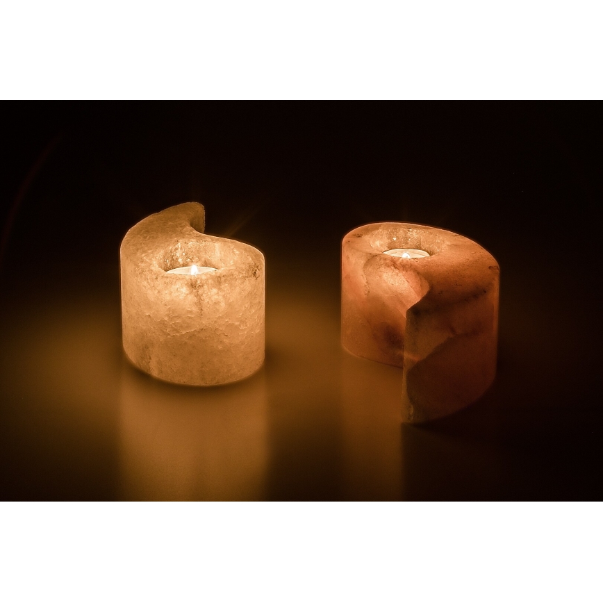 Rabalux - Lâmpada de Sal - Castiçal laranja/branco