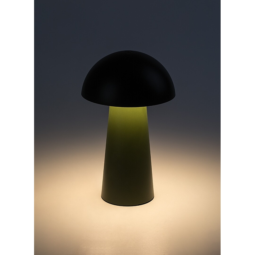 Rabalux - Lâmpada LED exterior recarregável, tátil e regulável, LED/1,5W/5V IP44 1200 mAh USB verde