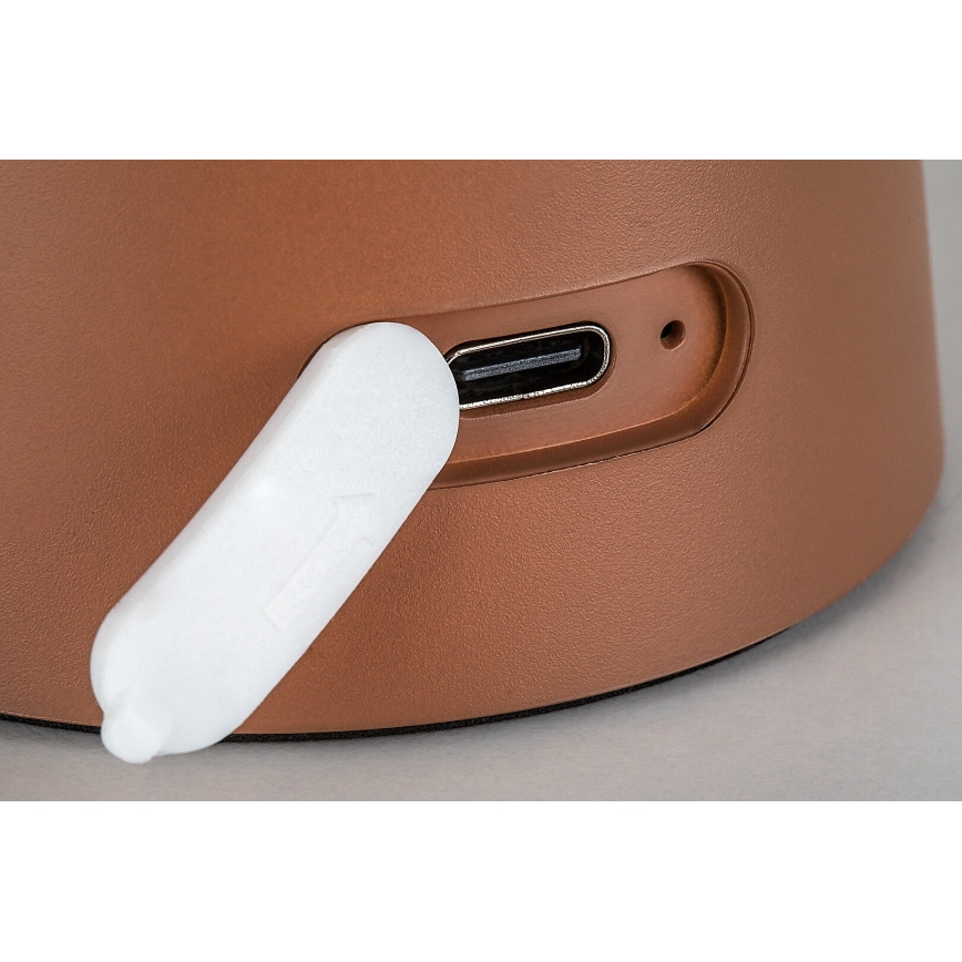 Rabalux - Lâmpada exterior recarregável tátil LED regulável LED/1,5W/5V IP44 1200 mAh USB castanha