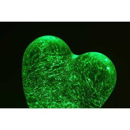 Rabalux - Lâmpada decorativa LED RGB em forma de coração LED/0,8W/3xAA