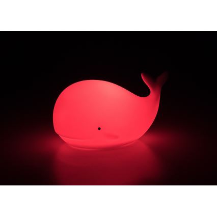 Rabalux - LED RGB Luz noturna tátil LED/0,05W/1xCR2032 baleia