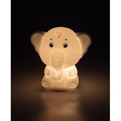 Rabalux - Luz noturna tátil LED RGB, 0,05 W, 1x CR2032, elefante