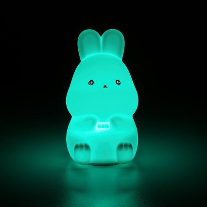 Rabalux - Luz noturna tátil LED RGB LED/0,05W/1xCR2032 coelho