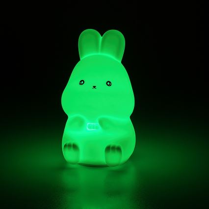 Rabalux - Luz noturna tátil LED RGB LED/0,05W/1xCR2032 coelho