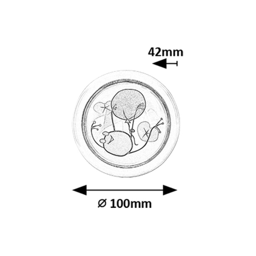 Rabalux - Iluminação noturna de criança LED LED/0,3W/2xAA 6000K