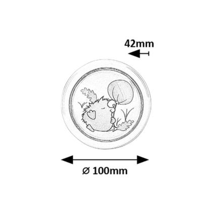 Rabalux - Iluminação noturna de criança LED LED/0,3W/2xAA 6000K