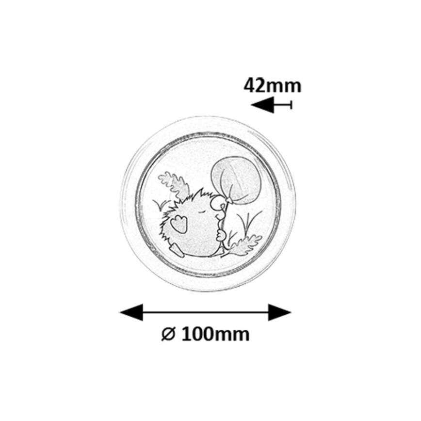 Rabalux - Iluminação noturna de criança LED LED/0,3W/2xAA 6000K