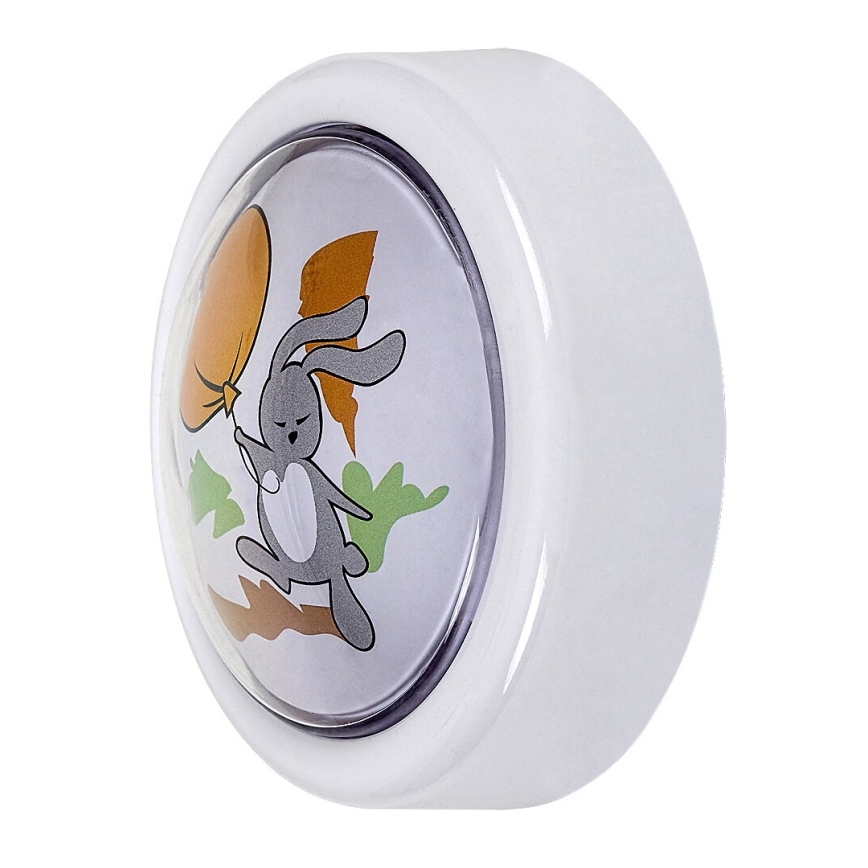 Rabalux - Luz Noturna Infantil LED/0,3W/2xAA 6000K